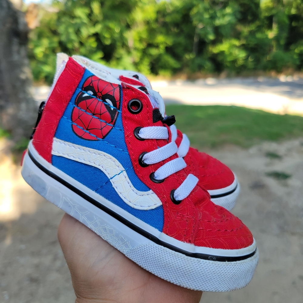 Vans Red and Blue Kids Sneakers